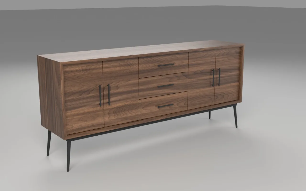 The Walnut collection from the same camera: the same 20 parts as Oak, with a walnut body.